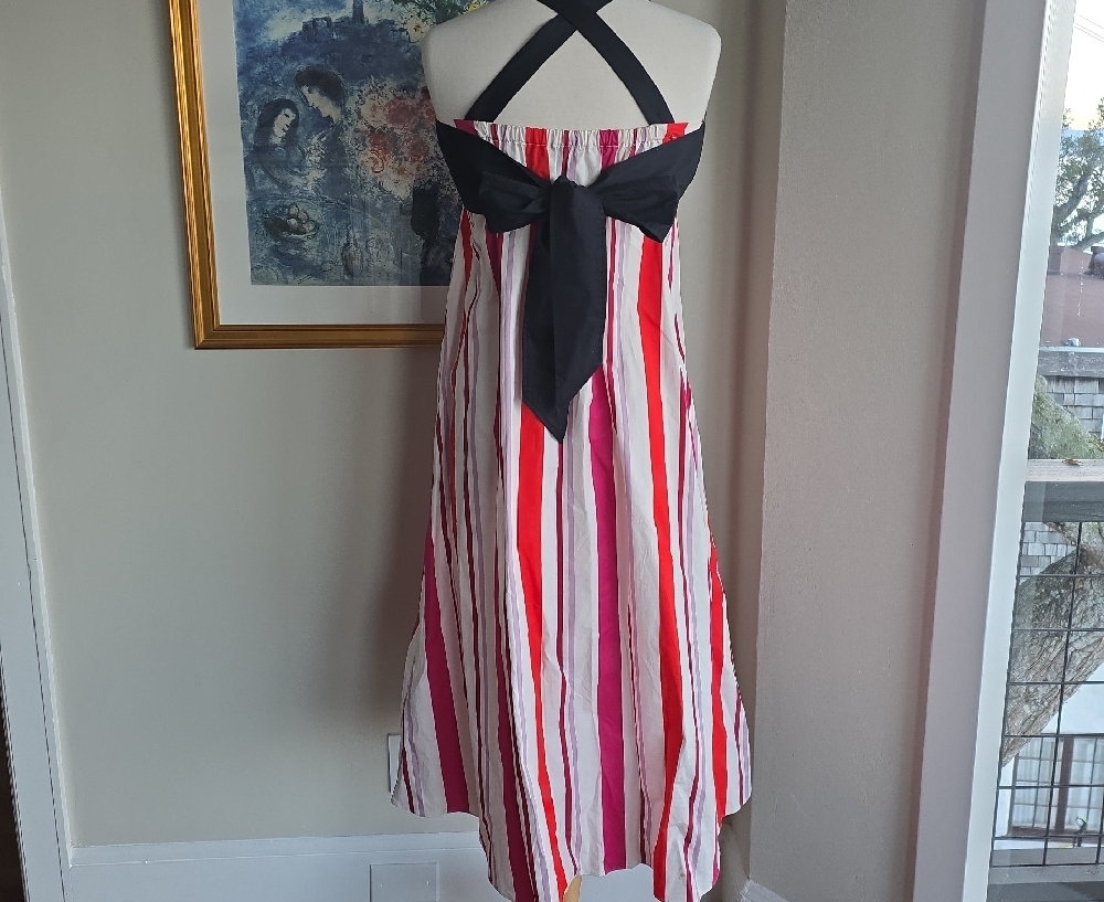 Kate Spade Black and Multicolor Striped Maxi Dress - Picture 3 of 16
